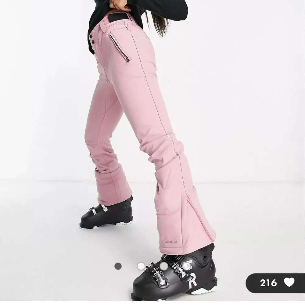 Protest Lole softshell snow pants in pink